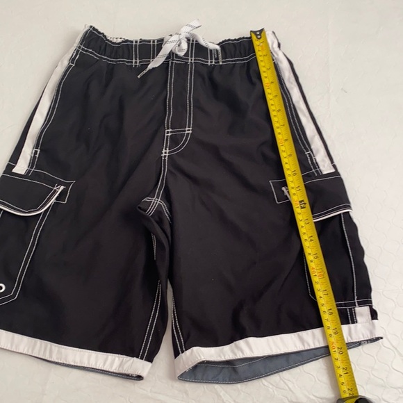 Joe Boxer black white lined swim trunks S - Picture 6 of 8